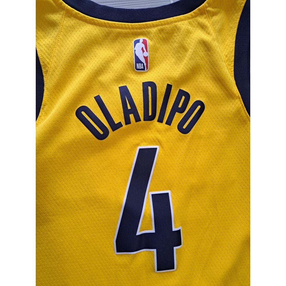 Victor Oladipo Indiana Pacers #4 Nike Swingman Jersey Yellow NBA Men's Small - Picture 2 of 10